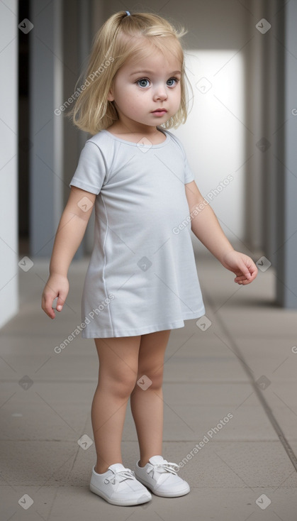 Greek infant girl with  blonde hair