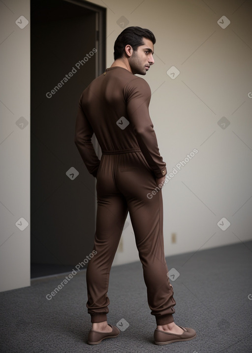 Iranian adult male with  brown hair