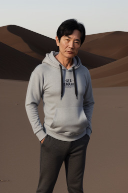 Korean middle-aged male with  black hair