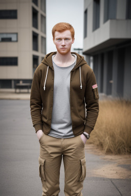 Young adult male with  ginger hair