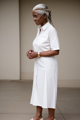 Senegalese elderly female with  white hair