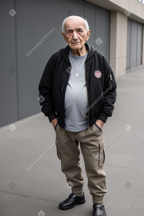 Georgian elderly male with  black hair