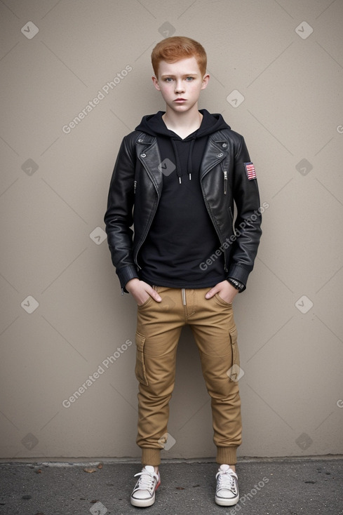 Cuban teenager boy with  ginger hair