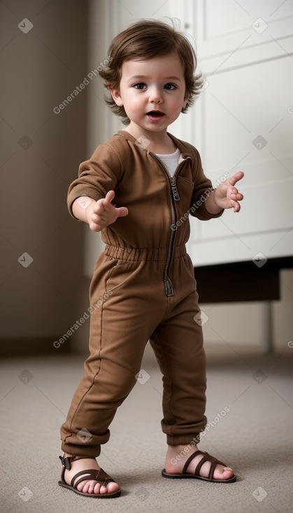 Croatian infant boy with  brown hair