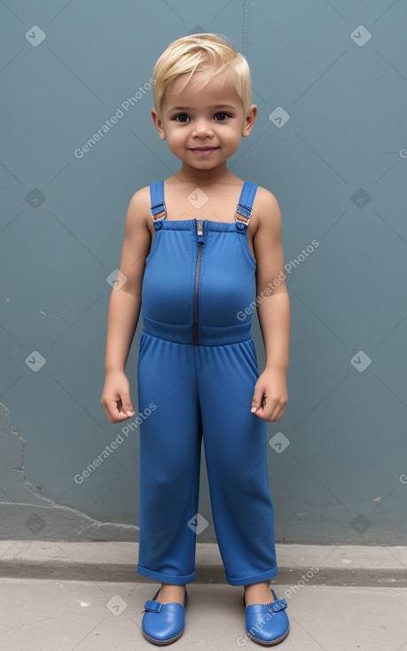 Venezuelan infant boy with  blonde hair