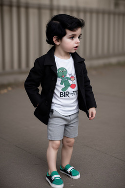 Bulgarian infant boy with  black hair