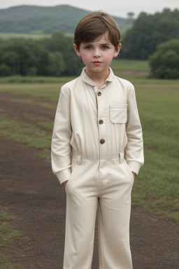 Child boy with  brown hair