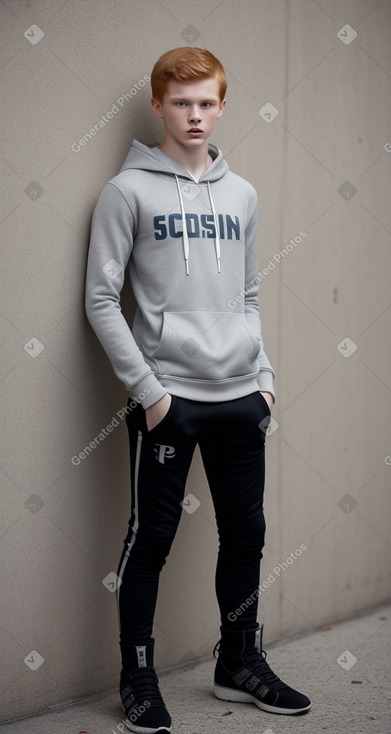 Slovenian teenager boy with  ginger hair