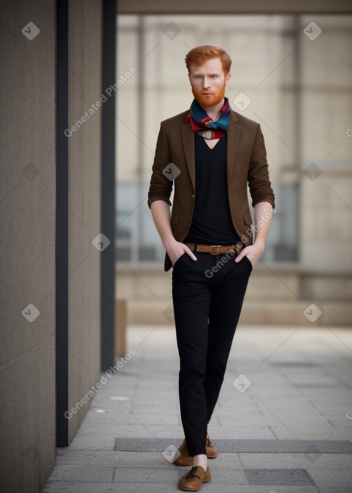 Arab adult male with  ginger hair