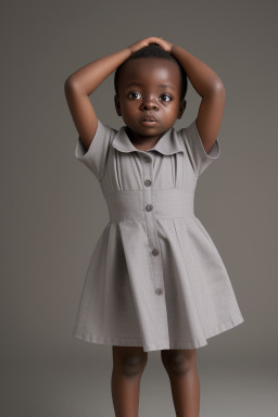 Togolese infant girl with  gray hair