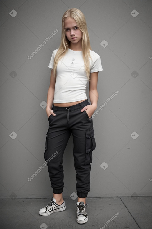 Norwegian teenager girl with  blonde hair