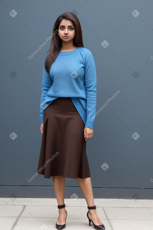 Sri lankan adult female with  brown hair