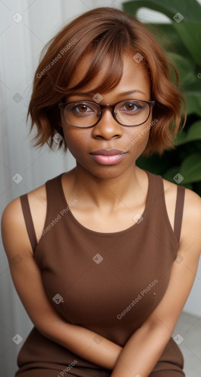 Adult female with  ginger hair