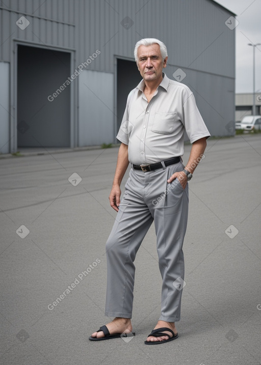 Slovenian elderly male with  gray hair