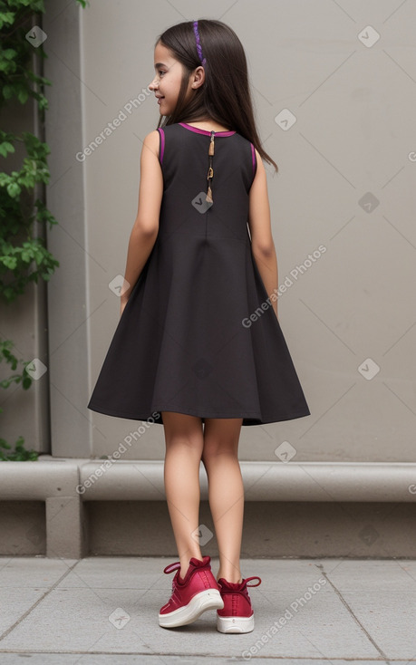 Child female with  brown hair