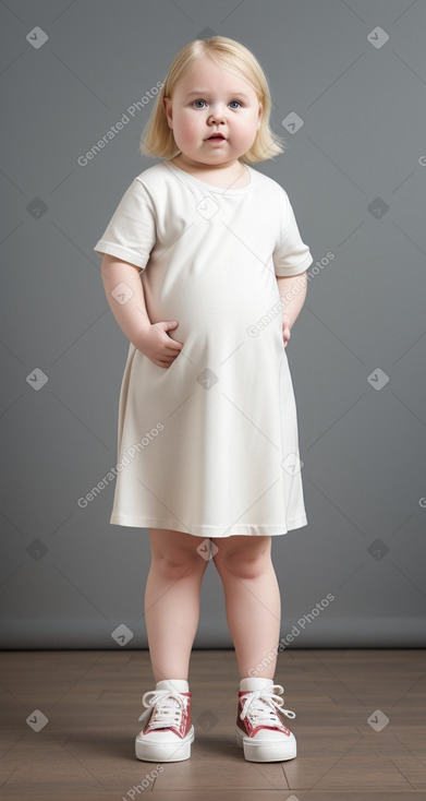 Latvian infant girl with  blonde hair