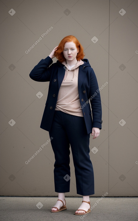 Adult non-binary with  ginger hair