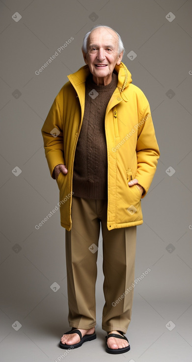 Serbian elderly male with  brown hair