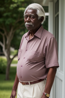 Elderly male with  white hair