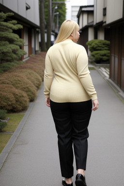 Japanese adult female with  blonde hair