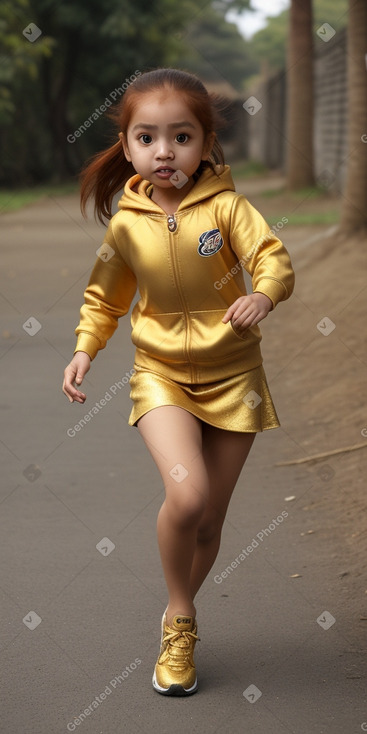 Nepalese infant girl with  ginger hair