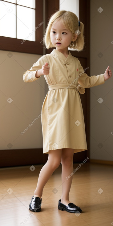 Japanese child female with  blonde hair