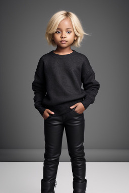 Child non-binary with  blonde hair