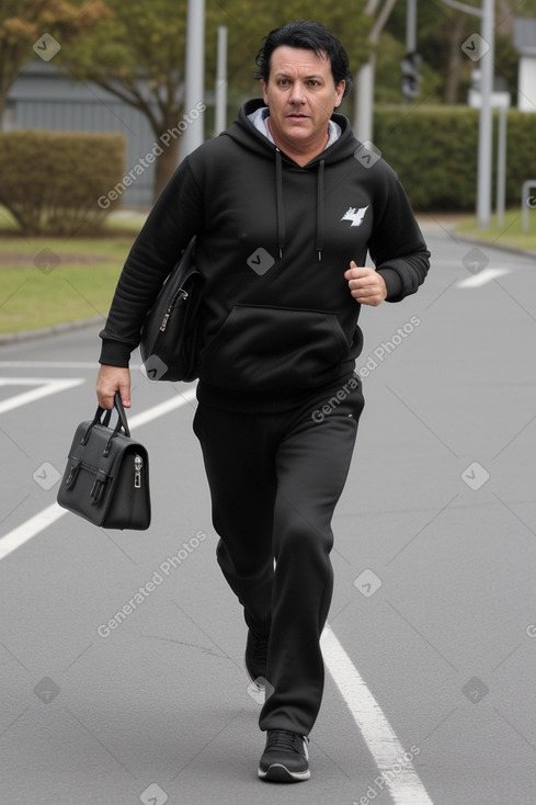 New zealand middle-aged male with  black hair