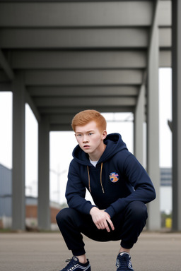 Thai teenager boy with  ginger hair