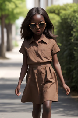 Child female with  brown hair