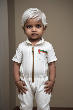 Bangladeshi infant boy with  white hair