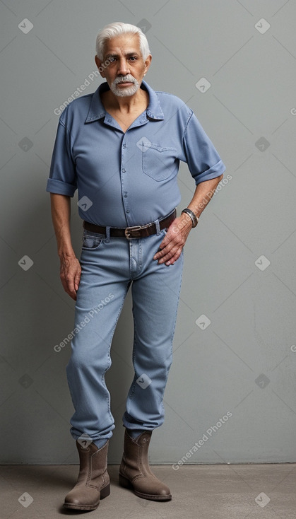 Puerto rican elderly male with  gray hair