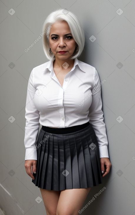 Mexican adult female with  white hair