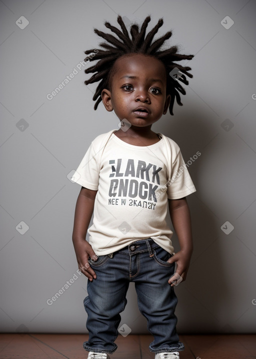 Sudanese infant boy with  gray hair