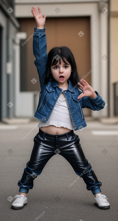 Croatian infant girl with  black hair