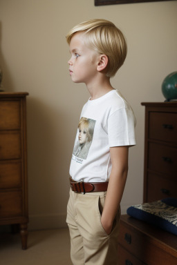 South african child boy with  blonde hair