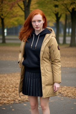 Serbian adult female with  ginger hair