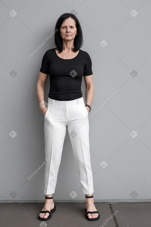 Finnish 45 years female with  black hair