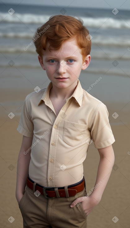 Syrian child boy with  ginger hair