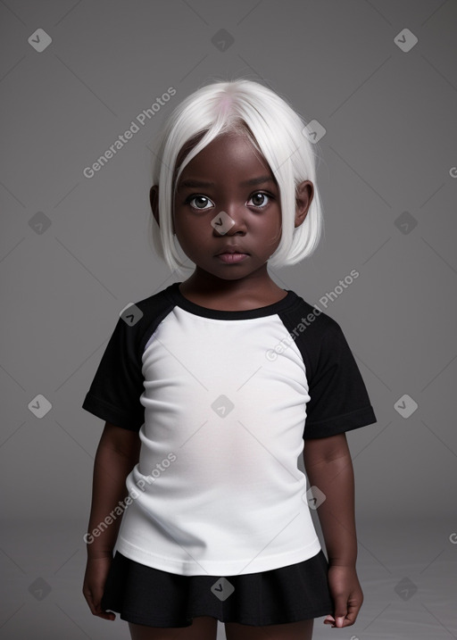 Infant girl with  white hair