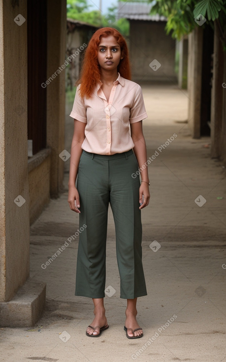 Sri lankan adult female with  ginger hair