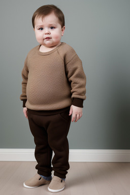 Russian infant boy with  brown hair