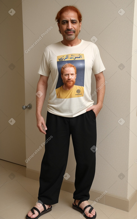 Iraqi middle-aged male with  ginger hair