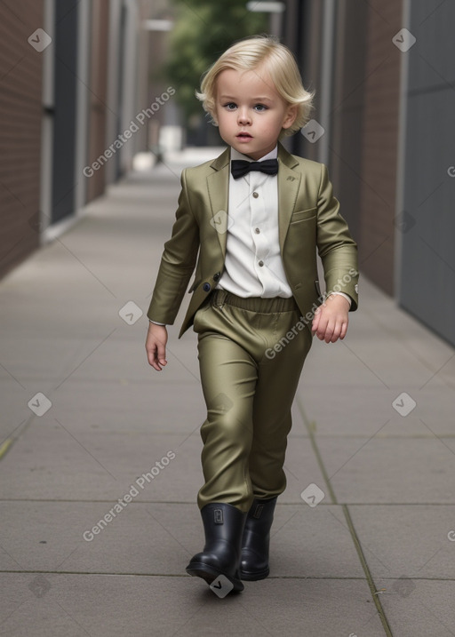 Dutch infant boy with  blonde hair