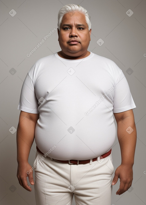 Panamanian middle-aged male with  white hair