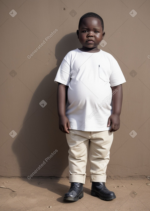 Zambian child boy with  white hair