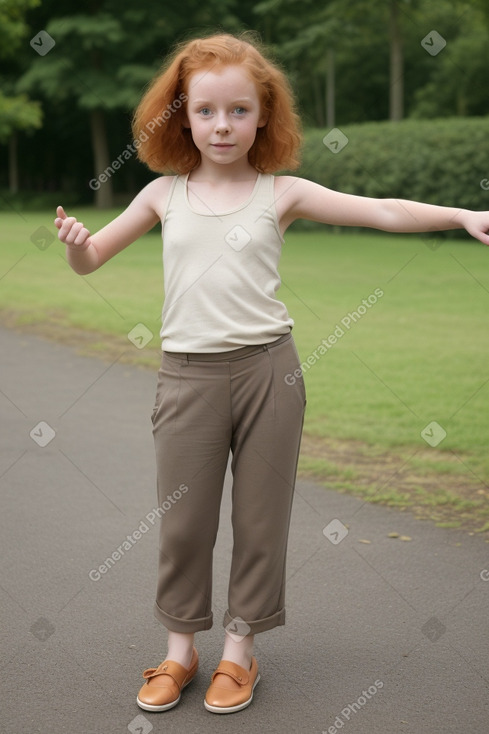 Danish child female with  ginger hair