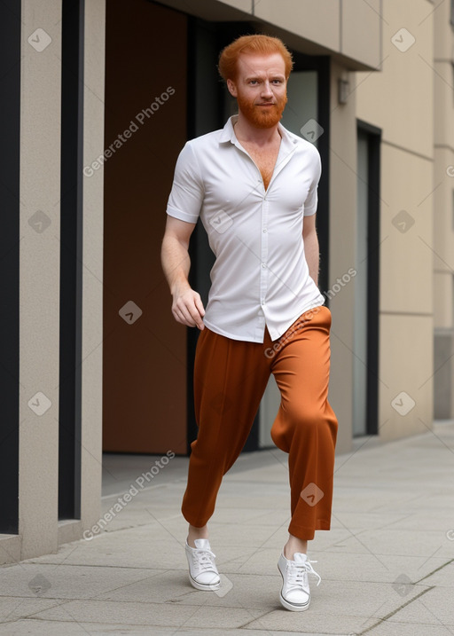 Portuguese adult male with  ginger hair