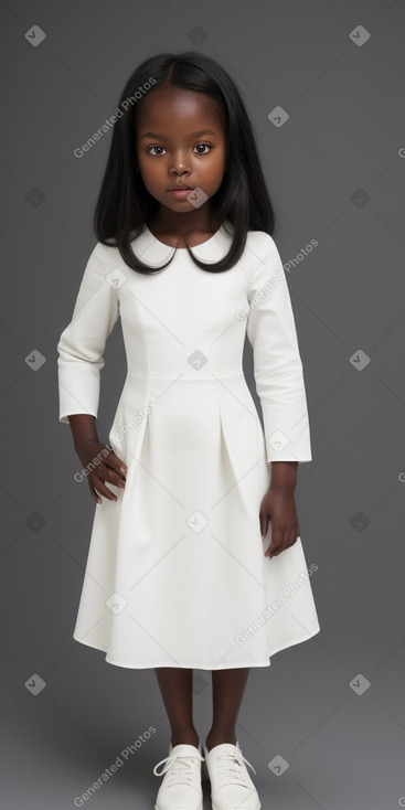 Child girl with  black hair