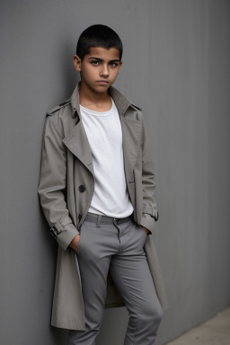 Guatemalan teenager boy with  gray hair